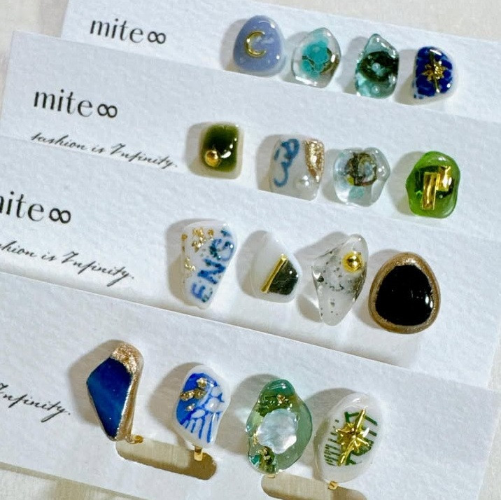 奄美の海のかけら｜シーグラスピアス